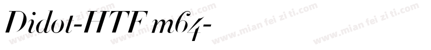 Didot-HTF m64字体转换